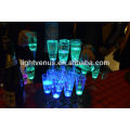 costom led glass 150ml liquid active Decorative LED champagne glass glow cup for club